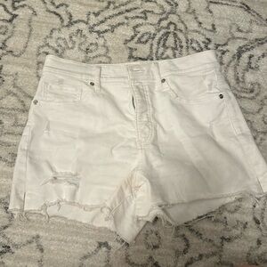 express white jean shorts!